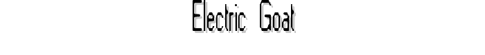 Electric Goat font